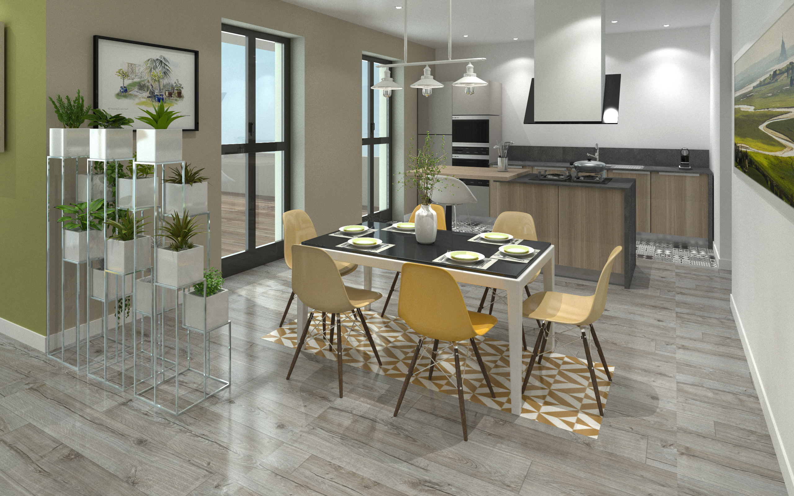 Un appartement T4 témoin